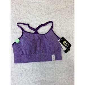 C9 Champion Women Purple Heathered Seamless Medium Support Sports Bra N9118 L